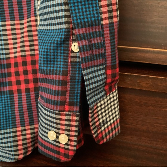 Barbour Men's Tailored Fit, Check Print, Button Down Shirt, Size Medium - Picture 9 of 12